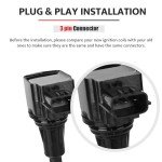 Ignition Coil and Spark Plug Set for Nissan, Infiniti