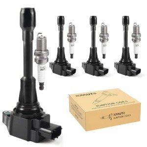Ignition Coil Pack & Spark Plugs Set for Nissan