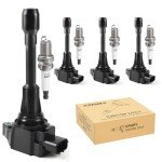 Ignition Coil Pack & Spark Plugs Set for Nissan