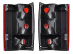 Black Trim Taillight Pair for 86-92 Jeep Comanche