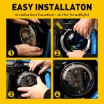 7" Headlight Bracket Mount for Jeep Wrangler JK