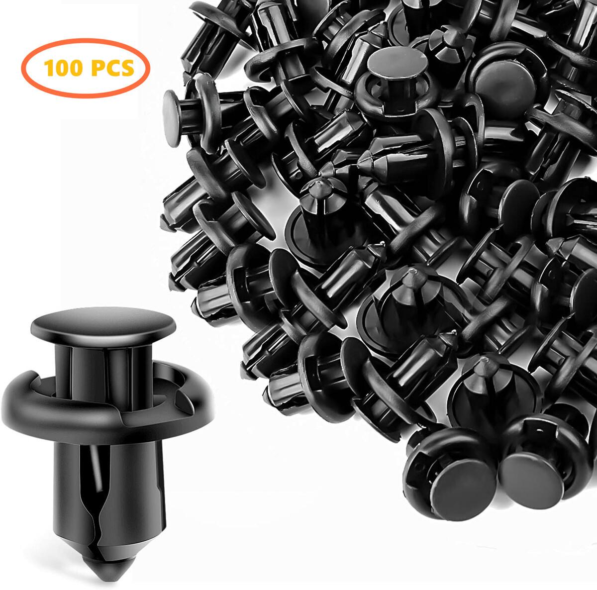 Honda Plastic Push Type Rivet Clips - 100 Pack