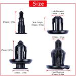 Honda Plastic Push Type Rivet Clips - 100 Pack