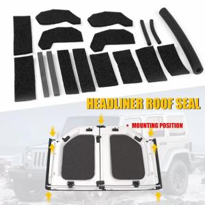 17-Piece Hard Top Seal Kit for Jeep Wrangler