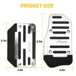 Silver Non-Slip Gas & Brake Pedal Cover