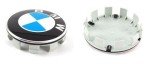 BMW Wheel Center Cap Set of 4, Chrome Edge