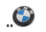 BMW 82mm Hood Emblem Logo Badge with Grommets