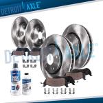 Front and Rear Brake Pads and Rotors Kit for Honda Accord