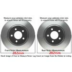Front and Rear Brake Pads and Rotors Kit for Honda Accord