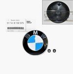 BMW 82mm Hood Emblem Logo Badge with Grommets