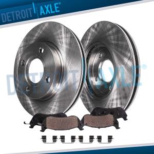 Ceramic Brake Pads and Front Disc Rotors for Honda Accord