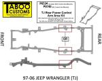 Jeep TJ Rear Control Arm Frame Repair Parts