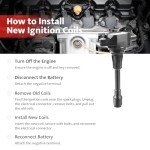 Ignition Coil Pack & Spark Plugs Set for Nissan