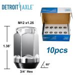 Drilled Rotors Brake Pads & Wheel Lug Nuts Set