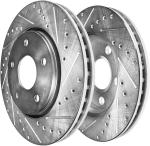 Front Drilled Brake Rotors and Pads for Subaru
