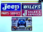 Jeep Parts Service Metal Sign for Mancave