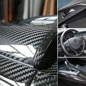 High Gloss Black Carbon Fiber Auto Stickers