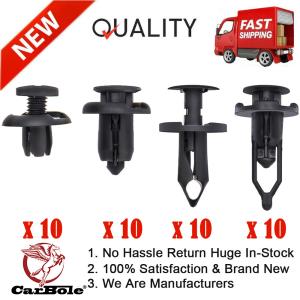 40 pcs Car Bumper Push Pin Clip Set