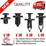 40 pcs Car Bumper Push Pin Clip Set