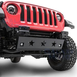 Black Xtreme Star Cutout Skid Plate for Jeep JL
