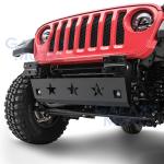 Black Xtreme Star Cutout Skid Plate for Jeep JL