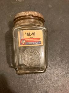 NOS Vintage Ignition Parts Bottle