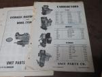 Vintage Carburetor and Wheel Cylinder Parts Catalog