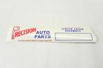 Vintage Auto Parts Reman Clutch Label Blank Set