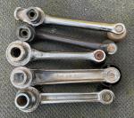 Antique Vent Window Crank Handle Set of 5