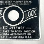 MICO Vintage Lever Lock Indicator Plate OEM Parts