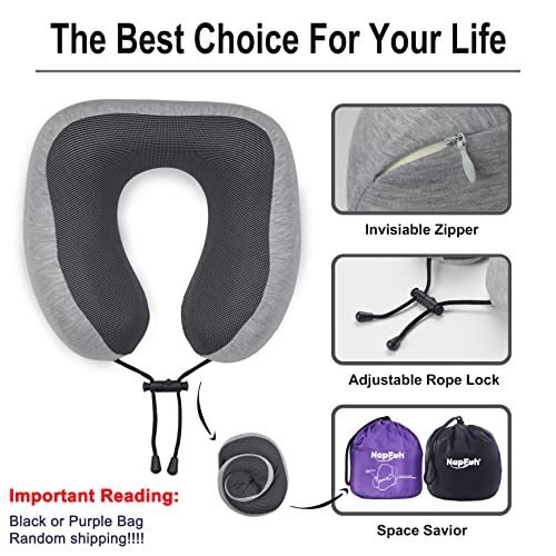Memory foam travel pillow set with accessories