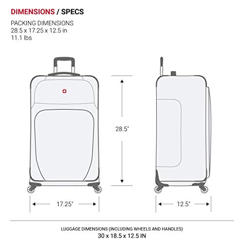Expandable Swiss Gear Softside Rolling Luggage