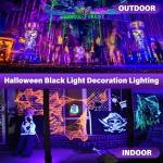 Rechargeable Black Light for Halloween and Parties
