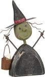 Vintage-Style Chunky Witch Halloween Figurine