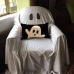 Boo Ghost Lumbar Pillow Cover for Halloween Decor
