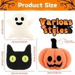 Halloween Plush Pillows: Pumpkin, Ghost, Cat Decor