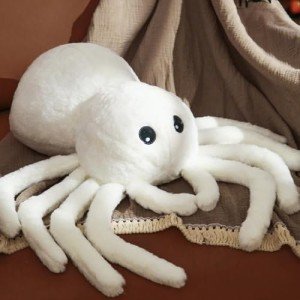Extra-Large Spider Plush Throw Pillow for Halloween