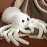 Extra-Large Spider Plush Throw Pillow for Halloween