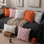 Set of 2 Ghost Halloween Pillow Covers, Super Cute