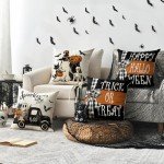 Halloween Farmhouse Pillow Covers – Set of 4
