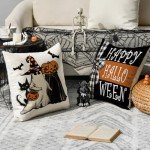 Halloween Farmhouse Pillow Covers – Set of 4