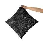 Black Spiderweb Halloween Pillow Covers - Set of 2
