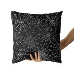 Black Spiderweb Halloween Pillow Covers - Set of 2