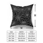 Black Spiderweb Halloween Pillow Covers - Set of 2