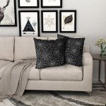 Black Spiderweb Halloween Pillow Covers - Set of 2