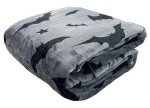 Black Bat Halloween Throw Blanket - 70" x 50