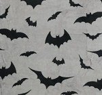 Black Bat Halloween Throw Blanket - 70" x 50