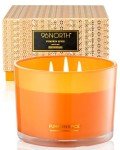 Large Orange Soy Candle - 3 Wick Halloween Decor