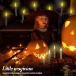 Floating Candles with Wand for Halloween Decor