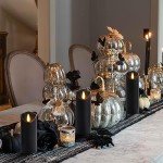 LED Flameless Black Candles Set for Halloween